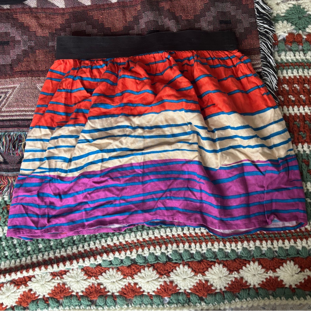 Forever 21 Striped Colorful Skirt